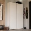 Forte Розсувна шафа 120 см Ozzula, біла, OZLS62237-120 - Home Club