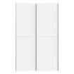 Forte Розсувна шафа 120 см Ozzula, біла, OZLS62237-120 - Home Club, зображення 2