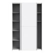 Forte Розсувна шафа 120 см Ozzula, біла, OZLS62237-120 - Home Club, зображення 3