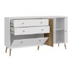 Forte Комод 160 см Harllson, белый/дуб Mauvella, HLTK231REC-M793 - Home Club, изображение 5