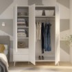 Forte Шафа 155 см Harllson, біла, HLTS731LEC-Z12 - Home Club, зображення 3