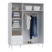 Forte Шафа 155 см Harllson, біла, HLTS731LEC-Z12 - Home Club, зображення 4