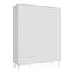 Forte Шафа 155 см Harllson, біла, HLTS731LEC-Z12 - Home Club, зображення 7