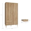 Forte Шафа 105 см Harllson, дуб «Маувелла», HLTS721LEC-D108 - Home Club, зображення 8