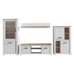 Forte Меблева стіна 345 см Elara, білий матовий/дуб Біанко, ERXM01L-C586 - Home Club, зображення 2