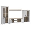 Forte Меблева стіна 345 см Elara, білий матовий/дуб Біанко, ERXM01L-C586 - Home Club, зображення 3
