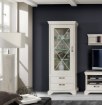 Forte Узкая витрина шириной 80 см с ящиками Kashmir, белая сосна, KSMV73-D43 - Home Club