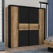 Forte Шкаф 210 см Hayato, черный/альпийская ель, JBMS32331-M215 - Home Club