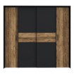 Forte Шкаф 210 см Hayato, черный/альпийская ель, JBMS32331-M215 - Home Club, изображение 2
