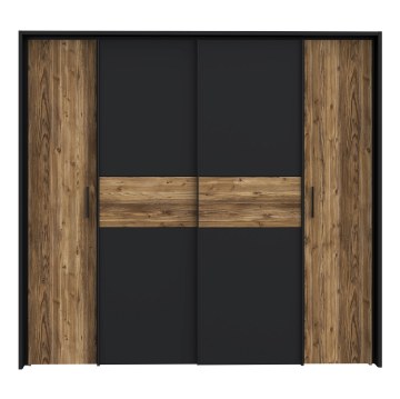 Forte Шкаф 210 см Hayato, черный/альпийская ель, JBMS32331-M215 - Home Club