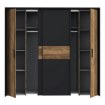 Forte Шкаф 210 см Hayato, черный/альпийская ель, JBMS32331-M215 - Home Club, изображение 3