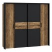 Forte Шкаф 210 см Hayato, черный/альпийская ель, JBMS32331-M215 - Home Club, изображение 4