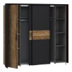 Forte Шкаф 210 см Hayato, черный/альпийская ель, JBMS32331-M215 - Home Club, изображение 5