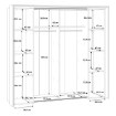 Forte Шкаф 210 см Hayato, черный/альпийская ель, JBMS32331-M215 - Home Club, изображение 8