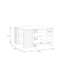 Forte Кавовий столик з ламелями 80x80 см Joakimis Дуб Mauvella/Чорний, CFTT5150-M682 - Home Club, зображення 4