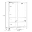 Forte Витрина 120 см Trondheim, дуб Artisan/черный дуб, TDHV623-C773 - Home Club, изображение 9