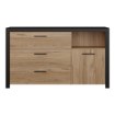 Forte Комод 150 см Dalate, дуб «Катания»/чёрный матовый/чёрный, DQLK221-M265 - Home Club, изображение 3