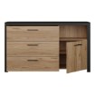Forte Комод 150 см Dalate, дуб «Катания»/чёрный матовый/чёрный, DQLK221-M265 - Home Club, изображение 4