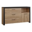 Forte Комод 150 см Dalate, дуб «Катания»/чёрный матовый/чёрный, DQLK221-M265 - Home Club, изображение 5