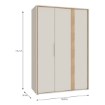 Forte Шафа 130 см Wexlin Пісочний/Дуб Mauvella, WEXS831-M820 - Home Club, зображення 8