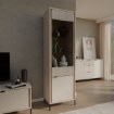 Forte Витрина 60 см Seravel, цвет «Песочный»/«Дуб Маувелла», SVLV711-Q112 - Home Club