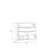 Forte Комода 100 см Surfinio Сірий/Сірий/Дуб «Катанія», SFNK211-M378 - Home Club, зображення 5