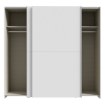 Forte Розсувна шафа 200 см Schach&matt, біла, SHMS32231-120 - Home Club, зображення 3