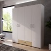 Forte Шкаф 160 см с ящиками Econobox, белый/дуб Puccini, ECBS842-M870 - Home Club