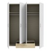 Forte Шкаф 160 см с ящиками Econobox, белый/дуб Puccini, ECBS842-M870 - Home Club, изображение 3