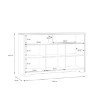 Forte Комод 140 см Joadakis, дуб «Катания», JDKK2311-D89 - Home Club, изображение 5