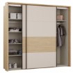Forte Шкаф 231 см Ricciano «Дуб Элегантность»/«Песочный», RCQS92413B-Q313 - Home Club, изображение 3
