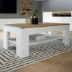 Forte Прямокутний журнальний столик з поличкою 110x60 см Lewisville Secret Grey/Дуб Валенсія, CFTT5016-M830 - Home Club