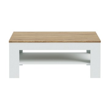 Forte Прямоугольный журнальный столик с полкой 110x60 см Lewisville Secret Grey/Дуб Valencia, CFTT5016-M830 - Home Club