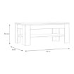 Forte Прямокутний журнальний столик з поличкою 110x60 см Lewisville Secret Grey/Дуб Валенсія, CFTT5016-M830 - Home Club, зображення 4