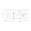 Forte Прямокутний журнальний столик з поличкою 110x60 см Lewisville Secret Grey/Дуб Валенсія, CFTT5016-M830 - Home Club, зображення 5