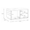 Forte Столик 90 см Auriquet «Дикий дуб», натуральный/чёрный, CFTT5243-Q363 - Home Club, изображение 8