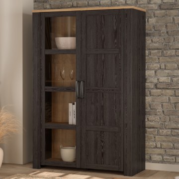 Forte Витрина 106 см Chisbury «Дуб Ривьера»/«Дуб Кабезоне», BHLV621-M954 - Home Club