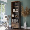 Forte Стелаж 67 см Clif Old — Wood Vintage/Темно-сірий бетон, CLFR713-C546 - Home Club