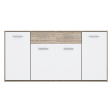 Forte Комод 165 см Antuza Білий/Дуб Сонома, NTU241-Q45F - Home Club