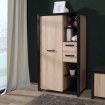 Forte Шкафчик 90 см с ящиками Black Hill «Слива» Comano/Черный, BLHS5211-C876 - Home Club