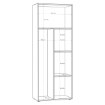 Forte Шафа 70 см Net306, пісочний, MS264-U60 - Home Club, зображення 8