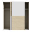 Forte Розсувна шафа 170 см Schach&matt Білий/Дуб Пуччіні, SHMS82231-M870 - Home Club, зображення 3