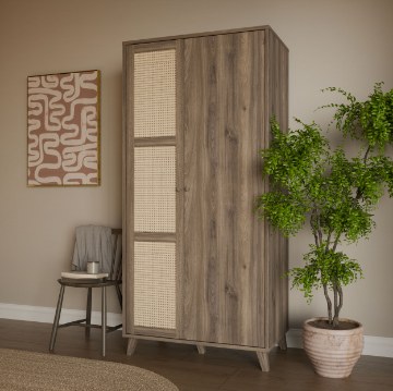 Forte Шкаф для одежды, GLKS822L-Q249 - Home Club