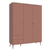 Forte Шкаф 155 см Harllson, цвет «теракота», HLTS731LEC-U72 - Home Club, изображение 6