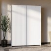 Forte Шкаф с раздвижными дверцами, 150 см, белый, HMNS72231-120 - Home Club, изображение 2