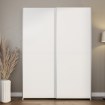 Forte Шкаф с раздвижными дверцами, 150 см, белый, HMNS72231-120 - Home Club, изображение 3