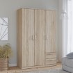 Forte Шафа 125 см Niko, дуб «Сонома», NIKS84-D30F - Home Club