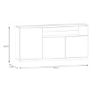 Forte Комод 180 см Lewisville Secret Grey/Дуб Валенсія, LWSK231-M829 - Home Club, зображення 5