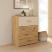 Forte Комода 75 см Tanaia, дуб Artisan/пісочний, IRDK211-Q225 - Home Club