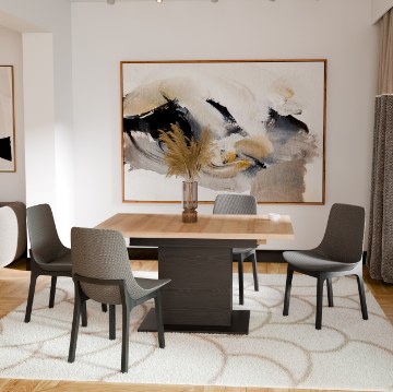 Forte Раздвижной стол 140x90 см Duro, дуб Riviera/дуб Cabezone, TBLT7120-M954 - Home Club